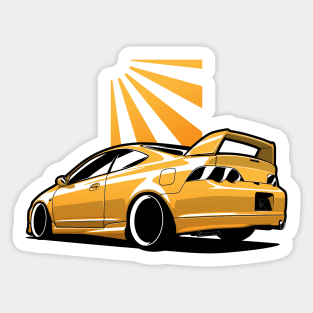 Yellow Integra DC5 Type R Sticker